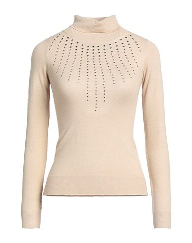 JOHN RICHMOND Polo neck Beige 50% Viscose, 28% Polyester, 22% Nylon