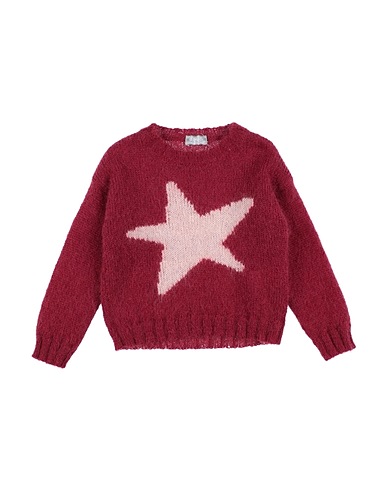 IL GUFO Jumper Burgundy 50% Mohair wool, 32% Polyamide, 18% Wool
