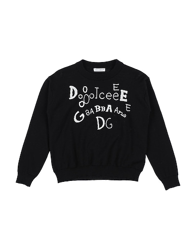 DOLCE&GABBANA Jumper Black 100% Virgin Wool