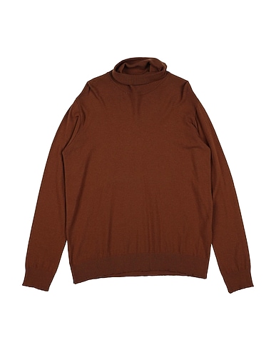NUPKEET Turtleneck MARRONE 50% Merino Wool, 37% Polyacrylic, 10% Polyamide, 3% Elastane