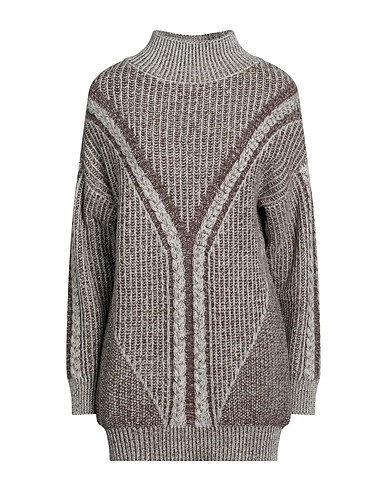N.O.W. ANDREA ROSATI CASHMERE Turtleneck Brown 30% Wool, 30% Viscose, 20% Cashmere, 20% Nylon