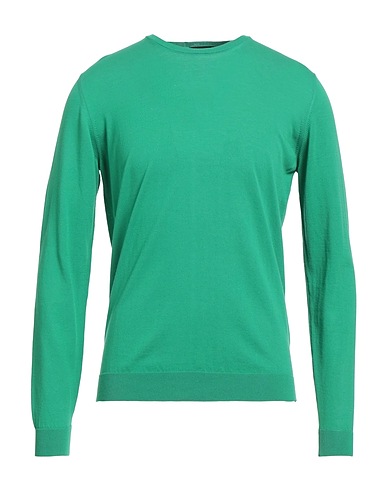 ROBERTO COLLINA Jumper Emerald green 100% Cotton