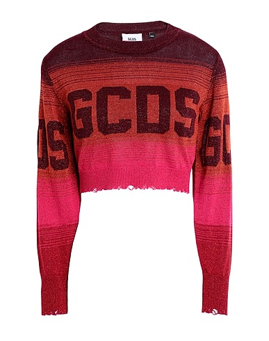 GCDS Pullover Orange 70% Viskose, 15% Metallfaser, 11% Polyester, 4% Polyamid