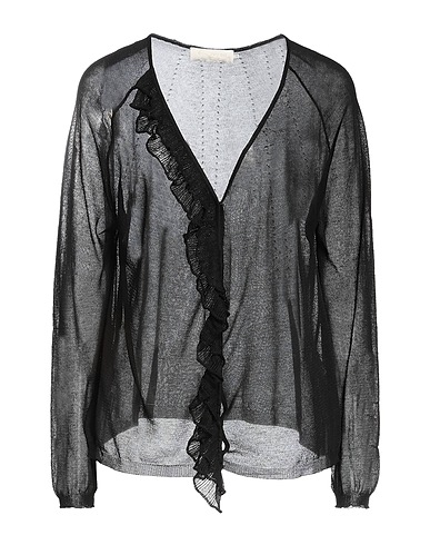 L' AUTRE CHOSE Cardigan Black 75% Viscose, 25% Polyester