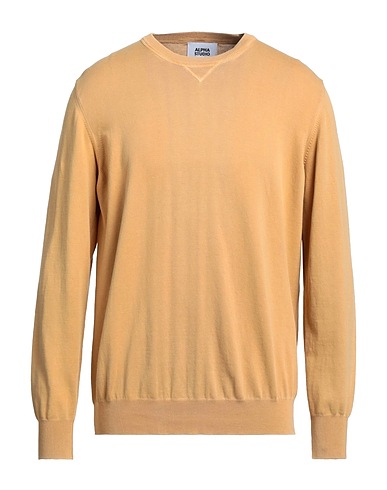 ALPHA STUDIO Sweater Camel 100% Cotton