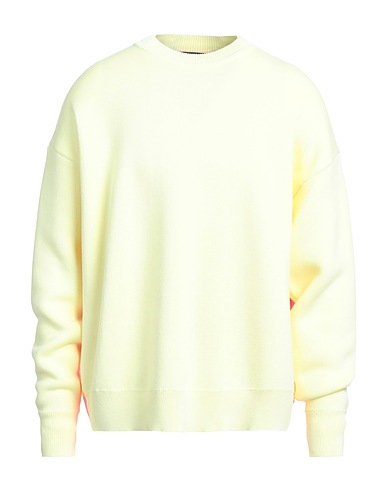 PALM ANGELS Jumper Pastel yellow 100% Wool, Polyester