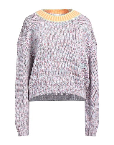 FORTE_FORTE Jumper Mauve 97% Cotton, 3% Other Fibres