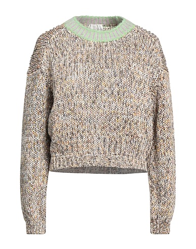 FORTE_FORTE Pullover Verde scuro 97% Cotone, 3% Altre Fibre
