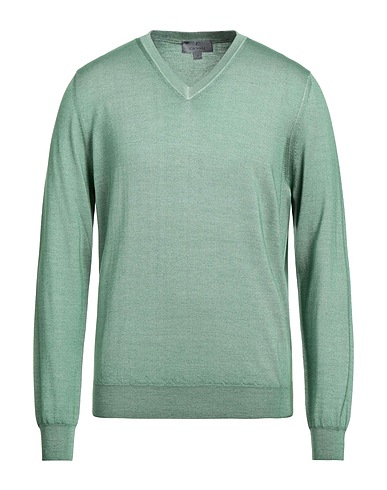 CANALI Pullover Säuregrün 70% Wolle, 30% Seide