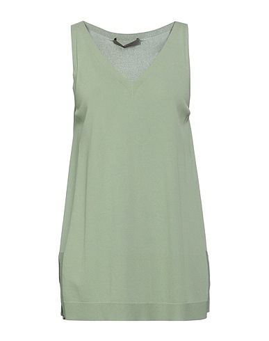 D.EXTERIOR ニットベスト セージグリーン レーヨン 80% / ナイロン 20%