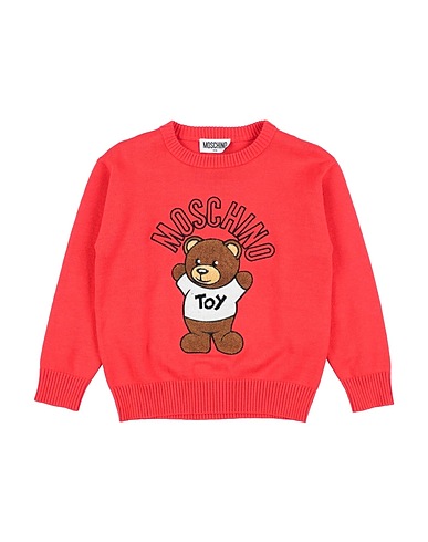 MOSCHINO TEEN Sweater Red 80% Cotton, 20% Wool, Polyester