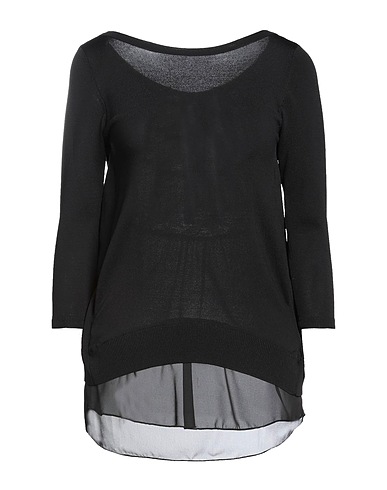 ALESSIA SANTI Jumper Black 65% Viscose, 35% Polyamide