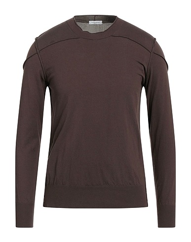 PAOLO PECORA Pullover Marrone 100% Cotone