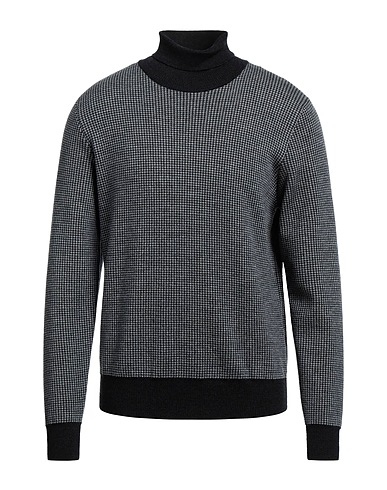 CANALI Polo neck Charcoal 100% Wool