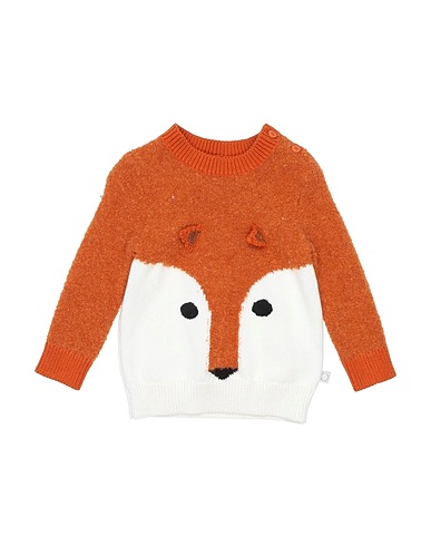 STELLA McCARTNEY KIDS Pullover Ruggine 61% Acrilico, 25% Poliammide, 12% Lana, 2% Elastan, Cotone