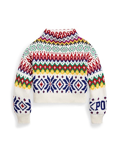 POLO RALPH LAUREN Turtleneck White 55% Wool, 22% Cotton, 17% Recycled nylon, 5% Viscose, 1% Cashmere