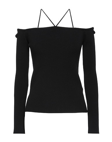 DONDUP Pullover Nero 98% Viscosa, 2% Elastan