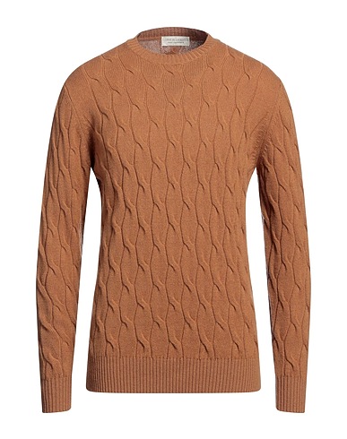FILIPPO DE LAURENTIIS Pullover Cammello 90% Super 120s Lana, 10% Cachemire