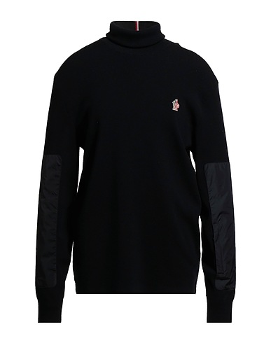 MONCLER GRENOBLE Turtleneck APRÈS-SKI Black 95% Wool, 5% Polyester, Polyamide
