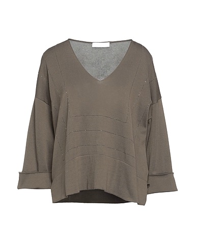 FABIANA FILIPPI Jumper Military green 100% Cotton