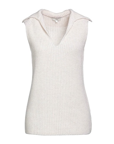 VINCE. Sleeveless sweater Ivory 70% Wool, 30% Cashmere