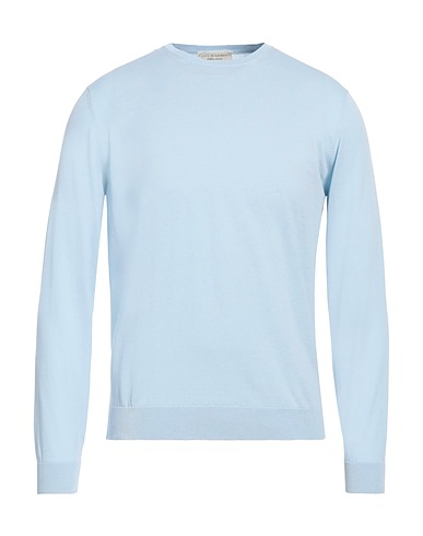 FILIPPO DE LAURENTIIS Pullover Bleu ciel 100% Coton