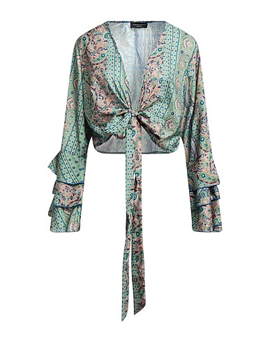 ANGELA MELE MILANO Shrug Green 60% Viscose, 40% Polyester