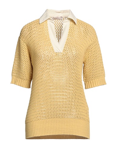 AGNONA Pullover Sand 50% Baumwolle, 50% Kaschmir, Seide
