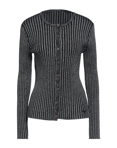 TORY BURCH Cardigan Charcoal 81% Merino Wool, 8% Polyester, 6% Nylon, 4% Other Fibres, 1% Elastane