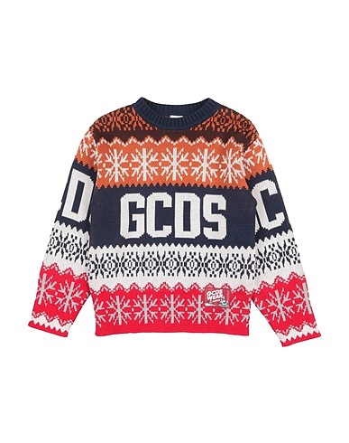 GCDS MINI Pullover Blu navy 100% Cotone, Poliestere
