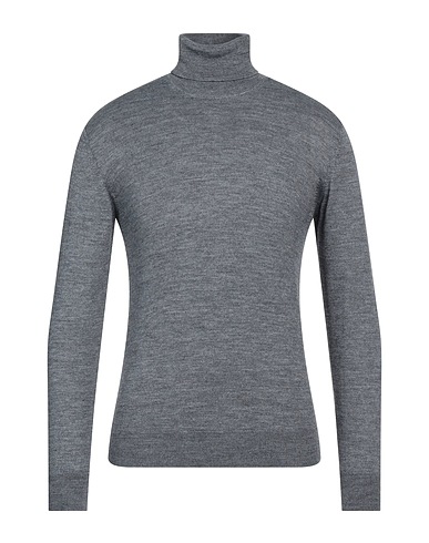 SPADALONGA Polo neck Grey 50% Merino Wool, 50% Acrylic