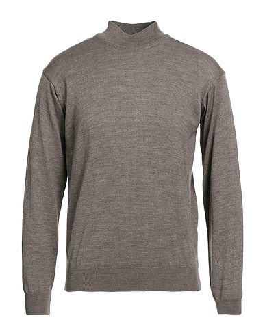 SPADALONGA Polo neck Brown 50% Merino Wool, 50% Acrylic