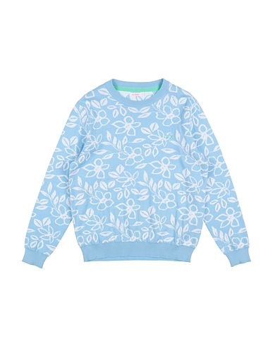 SUN 68 Pullover Celeste 100% Cotone