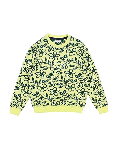 SUN 68 Pullover Giallo pastello 100% Cotone