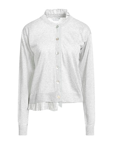 BALLANTYNE Cardigan Light grey 75% Viscose, 25% Polyester