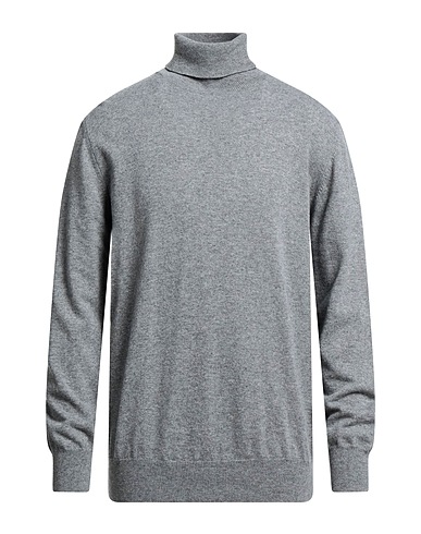 SPADALONGA Polo neck Grey 40% Viscose, 25% Wool, 25% Polyamide, 10% Cashmere