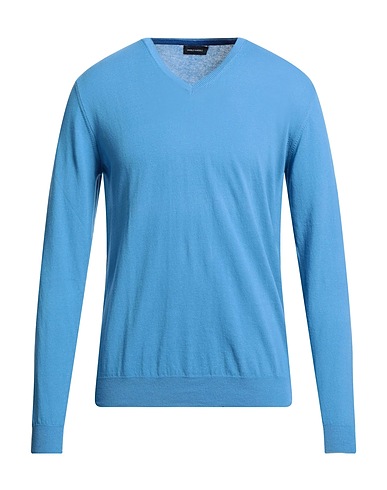 ANGELO NARDELLI Jumper Sky blue 100% Cotton
