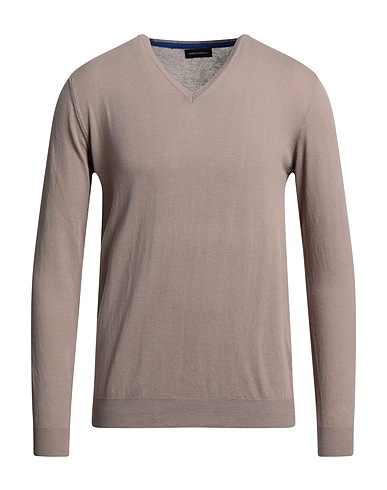 ANGELO NARDELLI Jumper Light brown 100% Cotton