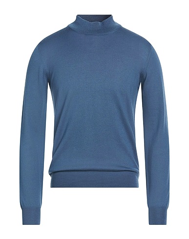 GRAN SASSO タートルネック ブルーグレー バージンウール 100%