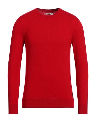 REPLAY Jumper Red 85% Virgin Wool, 14% Polyester, 1% Elastane