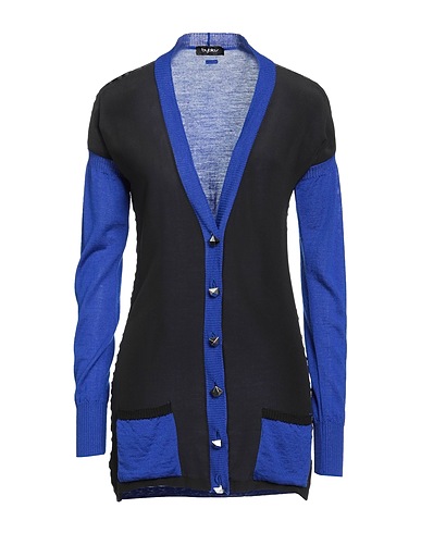 BYBLOS Cardigan Bright blue 100% Wool, Silk