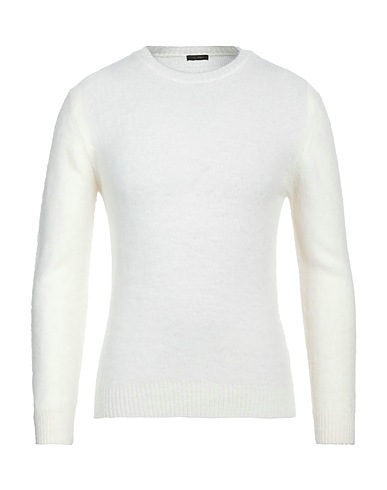 NE PAS Pullover Bianco 50% Acrilico, 30% Lana, 20% Lana di alpaca
