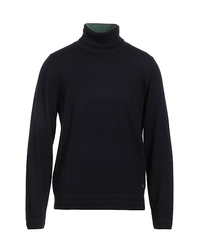 PS PAUL SMITH Polo neck Midnight blue 100% Merino Wool