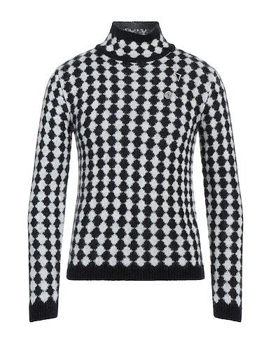 SAINT LAURENT Polo neck Black 45% Wool, 33% Mohair wool, 22% Polyamide, Elastane
