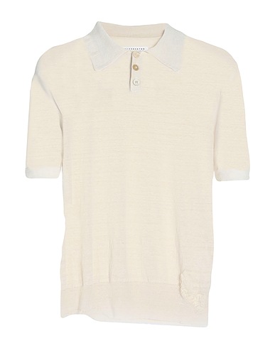 MAISON MARGIELA Sweater Ivory 80% Linen, 10% Alpaca wool, 7% Wool, 3% Polyester