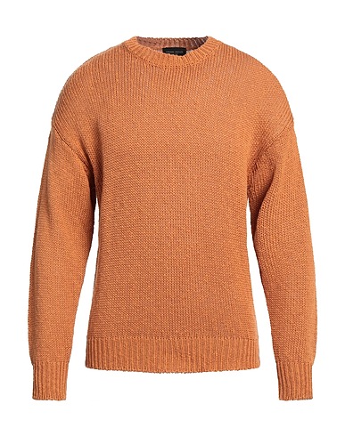 ROBERTO COLLINA Sweater Camel 77% Cotton, 23% Linen