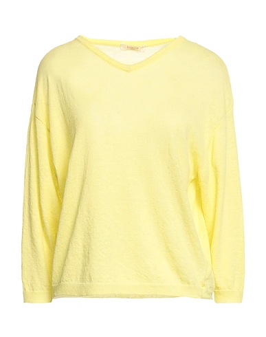 ZANONE プルオーバー イエロー リネン 64% / コットン 36%