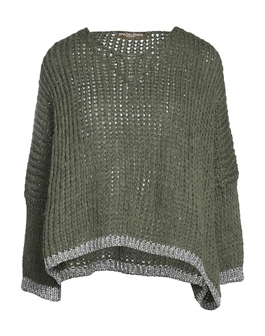 SPADALONGA Jumper Dark green 45% Acrylic, 25% Polyamide, 17% Viscose, 11% Wool, 2% Cashmere