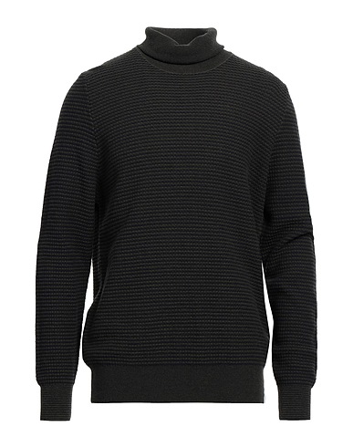 BROOKSFIELD Turtleneck Military green 52% Wool, 35% Cotton, 13% Polyamide