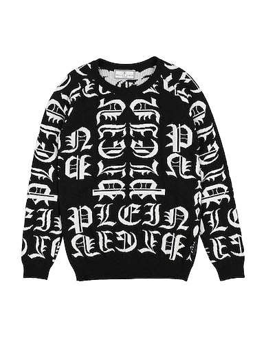 PHILIPP PLEIN Sweater Black 40% Viscose, 30% Polyamide, 25% Wool, 5% Cashmere